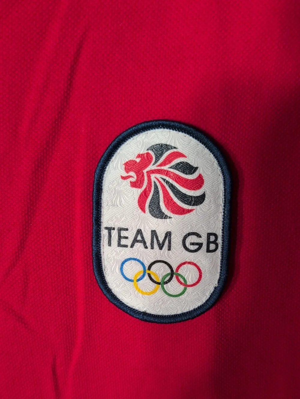 London 2012 Olympic Team GB Great Britain Adidas Red Polo Shirt Size XXL